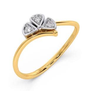 Budding Flower Diamond Ring