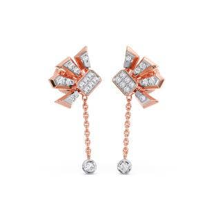 Florid Diamond Dangle Earrings