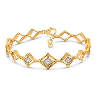 Four Edgy Diamond Bracelet