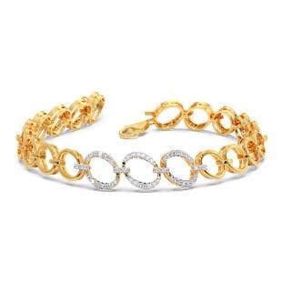 Linked Hoops Diamond Bracelet