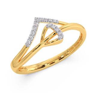 Enticing Arc Diamond Ring