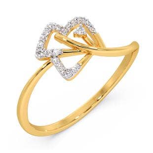 Exquisite Trigon Diamond Ring