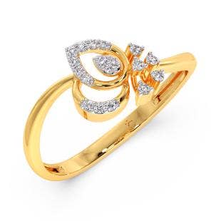Fringed Diamond Ring