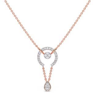 Hemisphere Arc Diamond Lariat Necklace