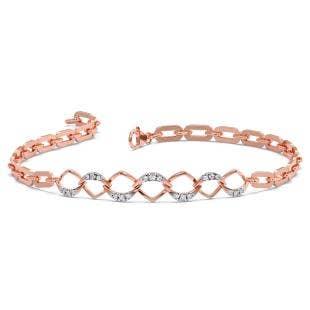 Linked Abstracts Diamond Bracelet