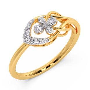Floral Haze Diamond Ring