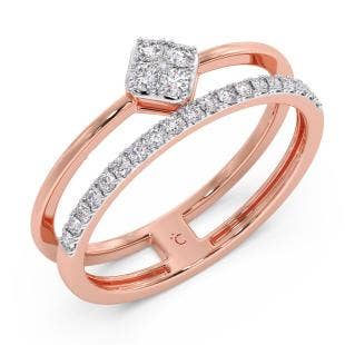 Time Square Diamond Ring