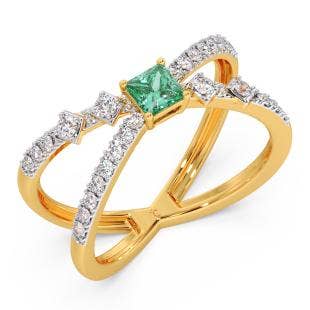 Jewel Rotation Diamond And Gemstone Ring