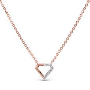 Aesthetical Rhombus Diamond Pendant Necklace