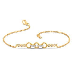 Linking Loops Diamond Chain Bracelet