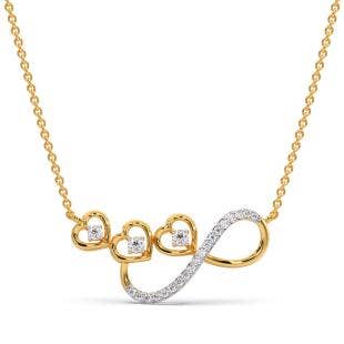 Love In Infinity Diamond Pendant Necklace
