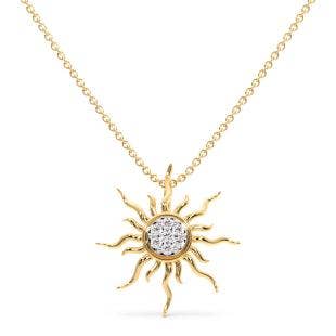 Sun Goddess Diamond Pendant