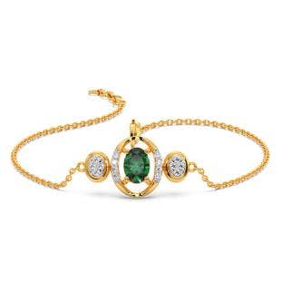 Sensational Journey Diamond And Gemstone Chain Bracelet