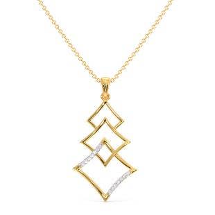 Fancy Geometry Diamond Pendant