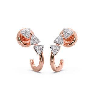 Mad Angles Diamond Hoop Earrings