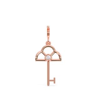 Key To My Heart Diamond Charm