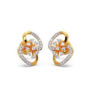 Eighth Bloom Diamond Stud Earrings
