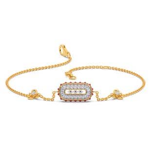 Mariposa Lily Diamond And Gemstone Chain Bracelet