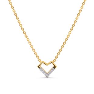 Amiable Heart Diamond Pendant Necklace