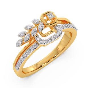 Leaf Royalty Diamond Ring