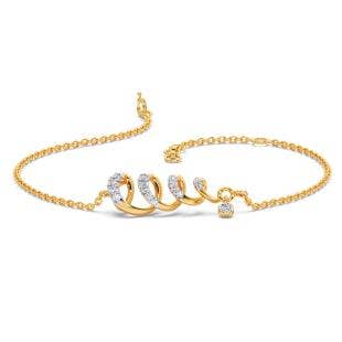 Spiral Grandiose Diamond Chain Bracelet