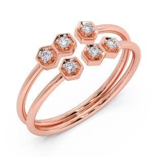 Geometric Luxury Diamond Ring