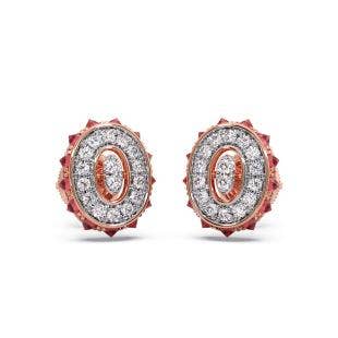 Glamorous Folk Diamond Stud Earrings
