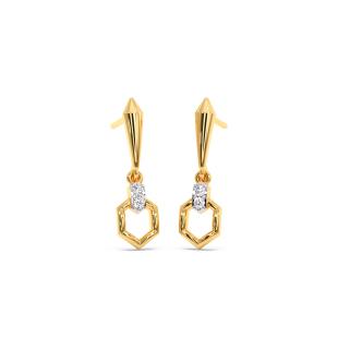 Sharp Enchantress Diamond Dangle Earrings