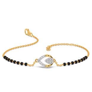 Beautiful Union Diamond Mangalsutra Chain Bracelet