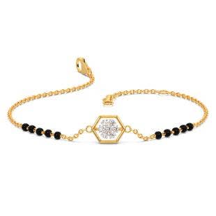 Simple Joy Diamond Mangalsutra Chain Bracelet