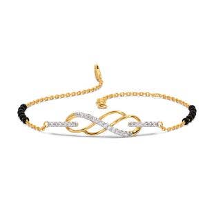Infinity Bonds Diamond Mangalsutra Chain Bracelet