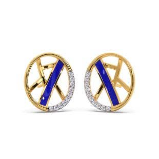 Urban Art Diamond Stud Earrings