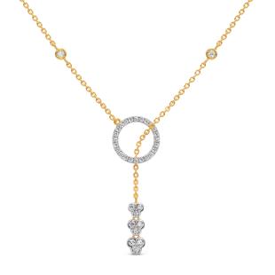 Periphery Diamond Lariat Necklace