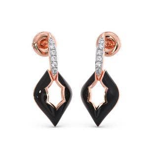 Nightfall Diamond Dangle Earrings