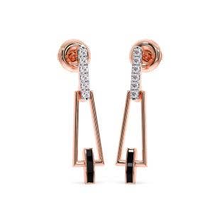 Geometric Craze Diamond Dangle Earrings