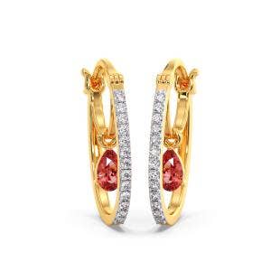 Oracle Diamond Hoop Earrings