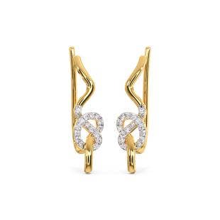 Knotted Wonder Diamond Ear Cuffs