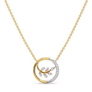 Spring Revival Diamond Pendant Necklace