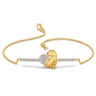 Hold My Heart Diamond Chain Bracelet