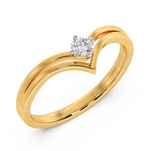 Crown Of Glory Solitaire Diamond Ring