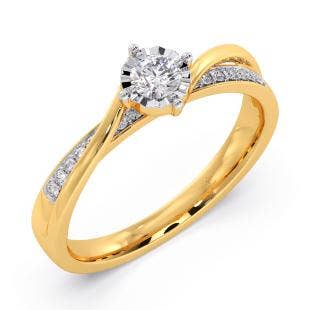 Elegant Lady Solitaire Diamond Ring