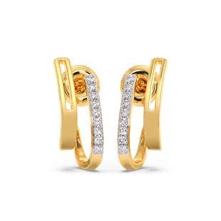 Classic Delight Diamond Hoop Earrings