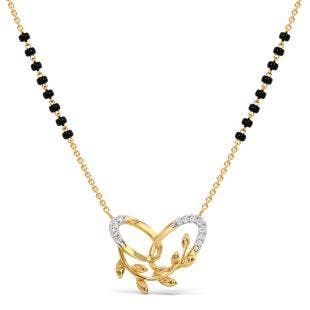 Floral Twine Diamond Mangalsutra