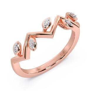 Zig Zag Story Diamond Ring
