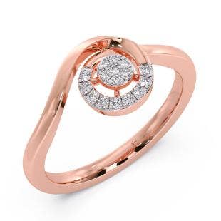 Sundial Shell Diamond Ring