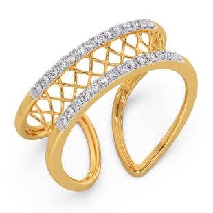 Mesh Craze Diamond Ring