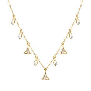 Poised Elegance Diamond Charm Necklace
