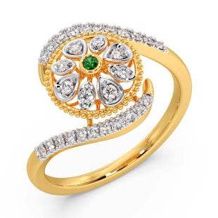 Glory of Cholas Diamond And Gemstone Ring