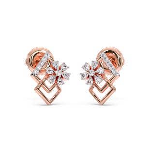 Little Floret Diamond Stud Earrings