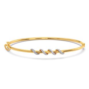 Tendril Diamond Oval Bracelet